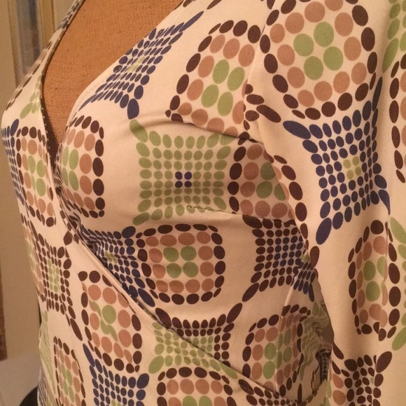 Pink Tartan Silk Knit Wrap Dress size 6 - Picture 5 of 9